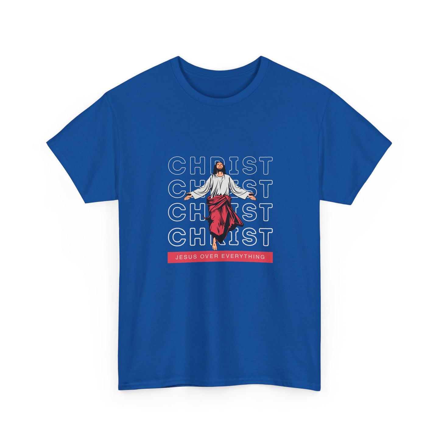 Christ Over Everything, Graphic Tee, Unisex Heavy Cotton T-Shirt, Faith-Inspired Gift, Religious Apparel, Casual Everyday Fashion